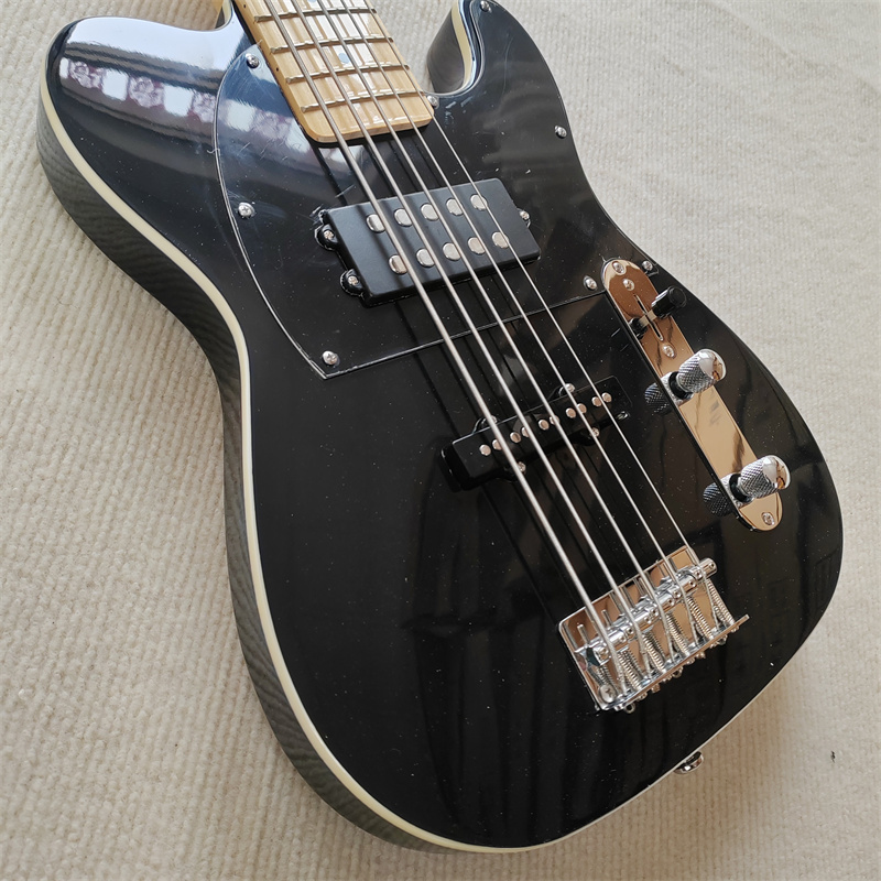 Bass Guitar Fretless - Professional 5-String Electric Bass Neck Comfortable