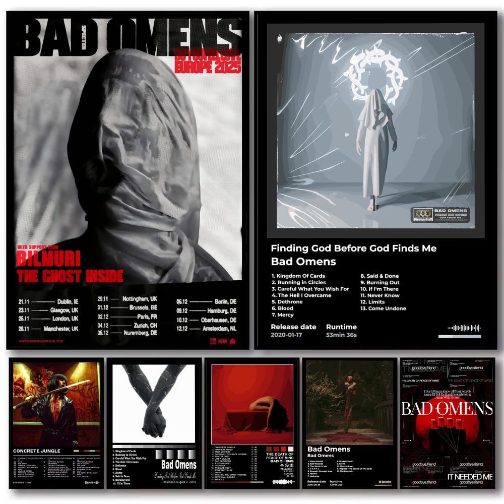 Musical Instrument Poster - Rock Band Album B-Bad Omens Poster