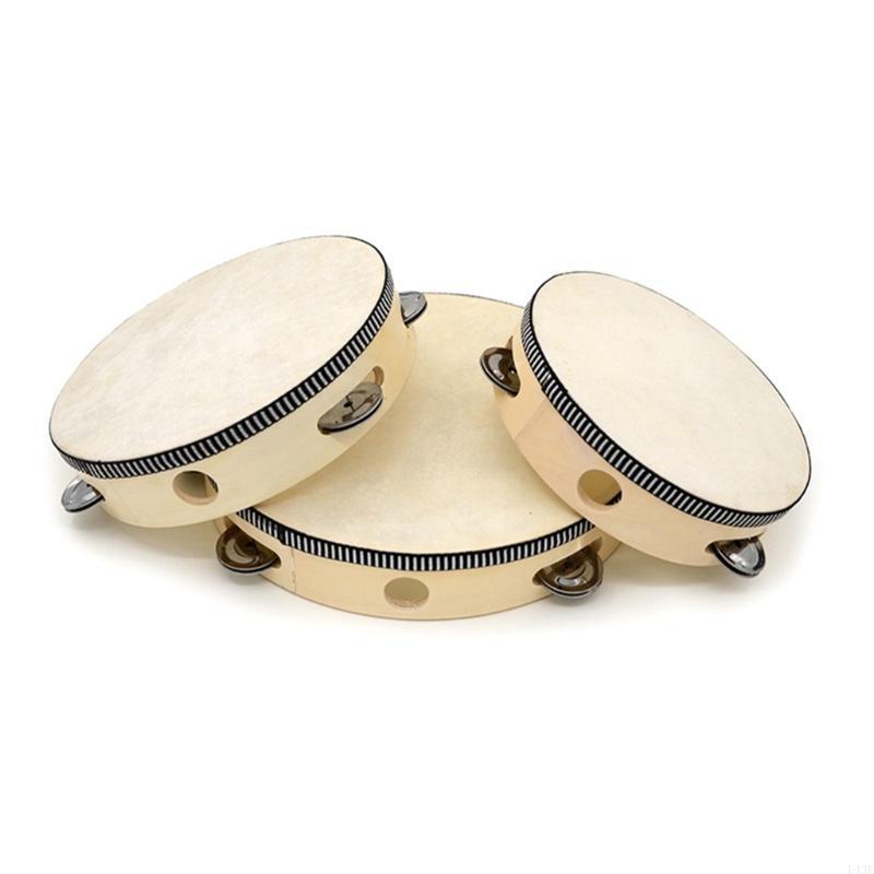 Tambourine Hand Drum - Tambourines with Metal Bells Drum Hand