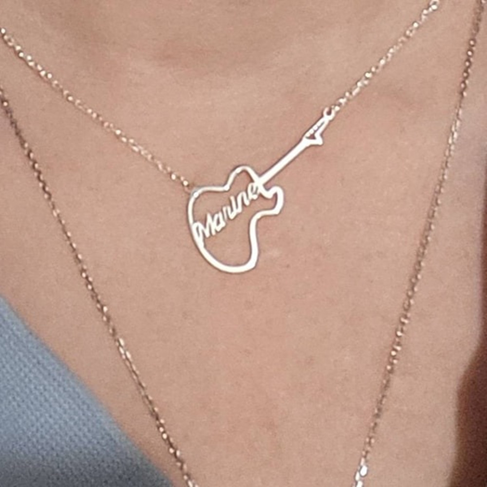 Personalized Guitar Symbol Nam - Musical Instrument With Name 评论和价格