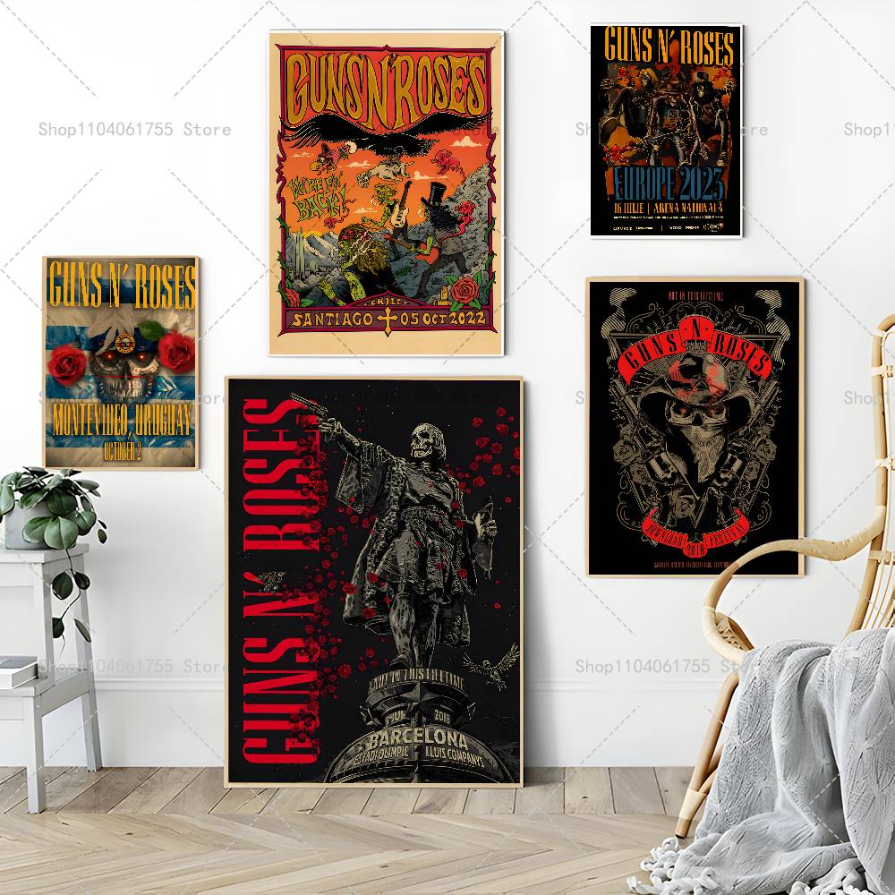 Rock Band G-Guns n R-Roses Pos - Musical Instrument Poster 评论和价格