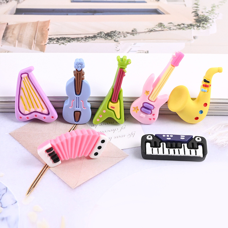 10pcs Cartoon Kawaii Resin Min - Musical Instrument Craft 评论和价格
