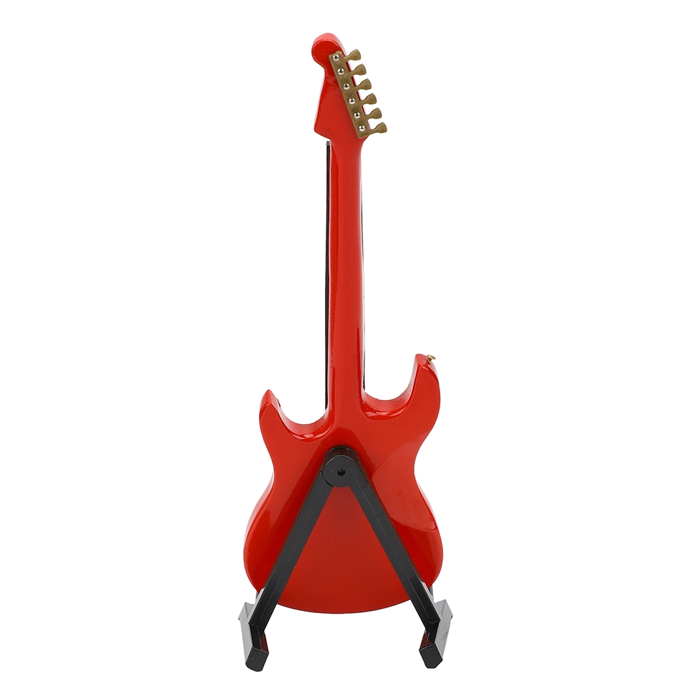 Miniature Red Electric Guitar  - Musical Instrument Craft 评论和价格