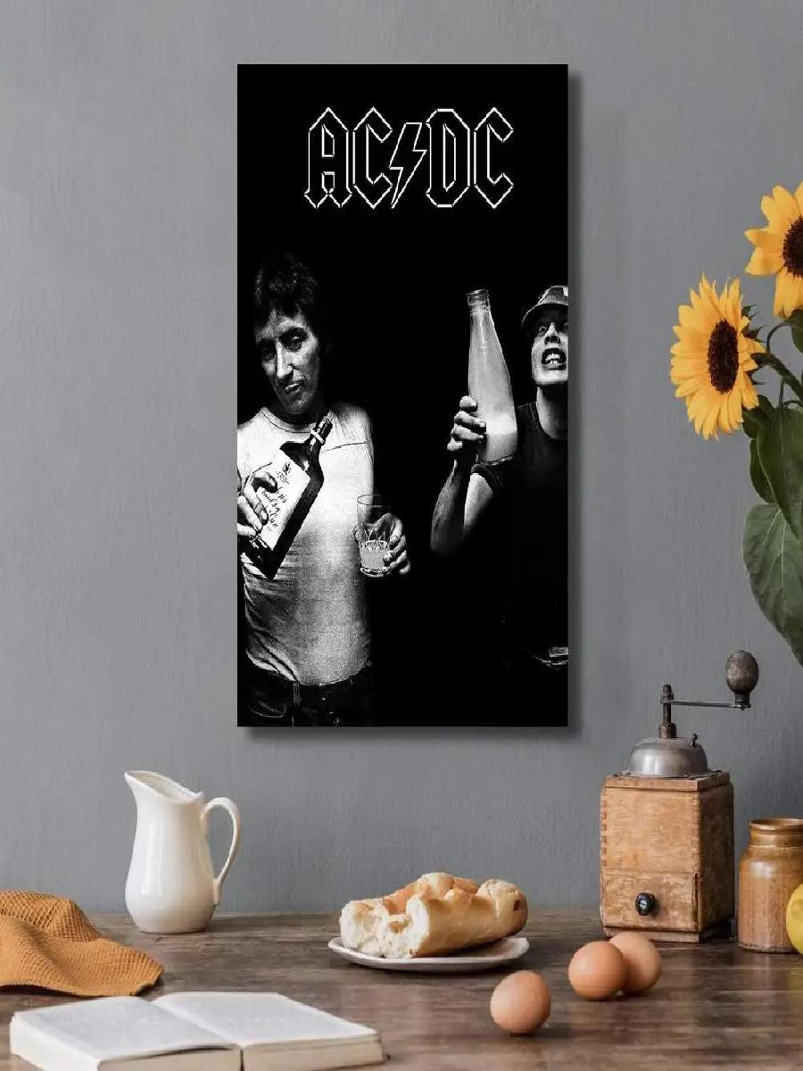 ACDC Band Poster  Black and Wh - Musical Instrument Poster 评论和价格