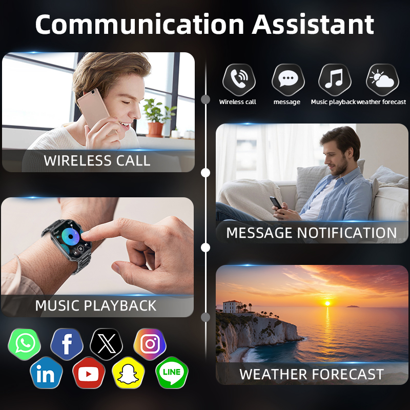 LIGE Smart Watch Men 2026 Full - Musical Instrument Craft 评论和价格