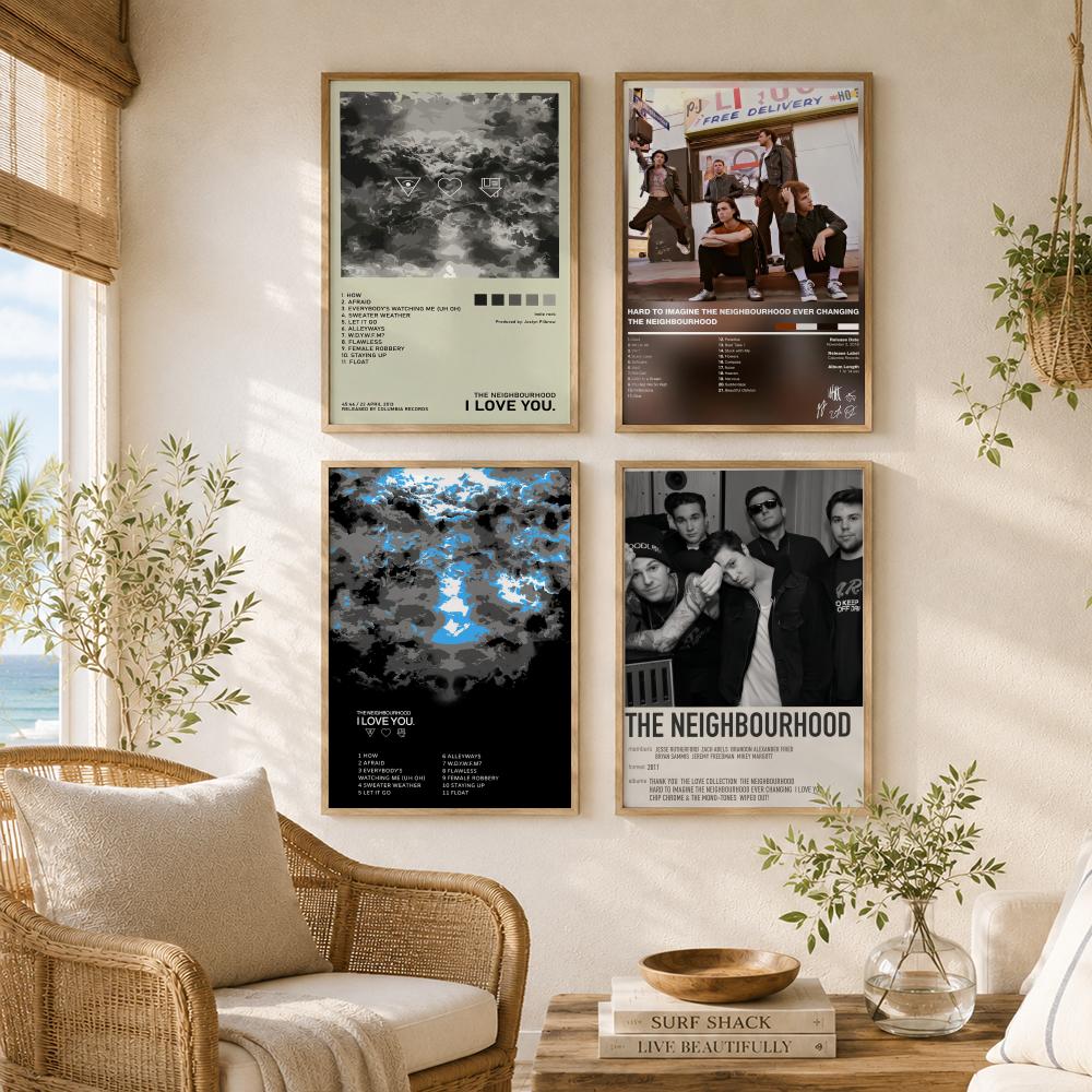 Indie Rock Band T-The Neighbou - Musical Instrument Poster 评论和价格