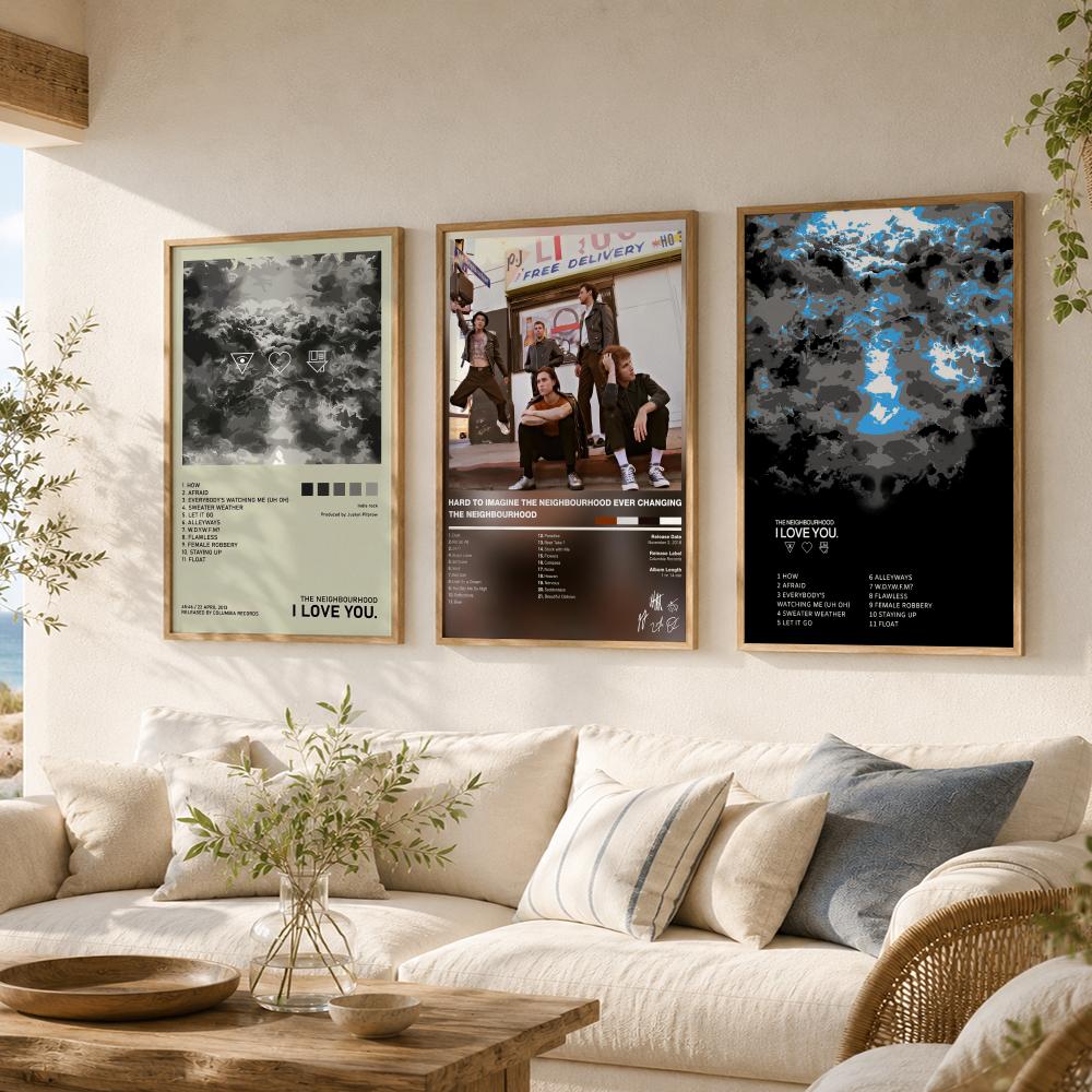 Indie Rock Band T-The Neighbou - Musical Instrument Poster 评论和价格