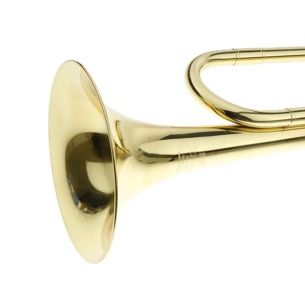 Kids Trumpet Brass Golden Bugl - Musical Instrument Horn 评论和价格