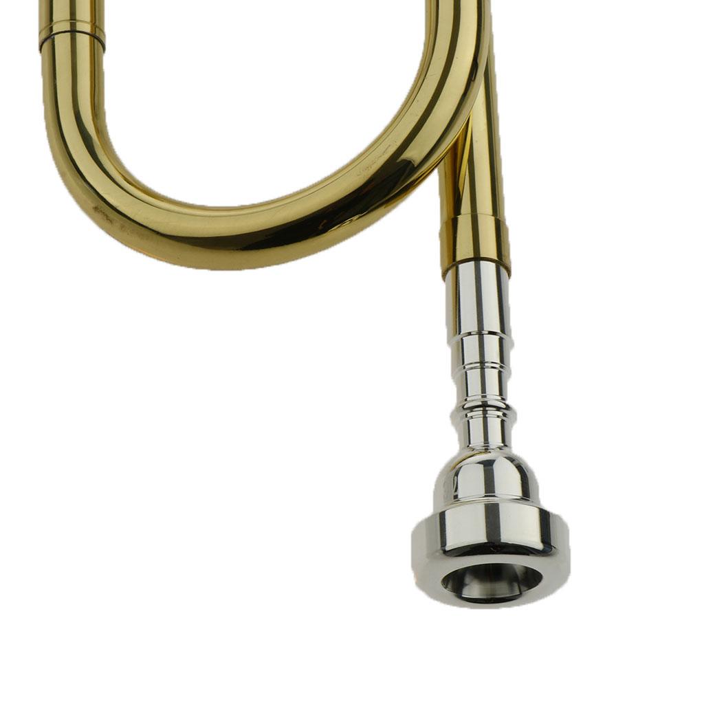 Kids Trumpet Brass Golden Bugl - Musical Instrument Horn 评论和价格