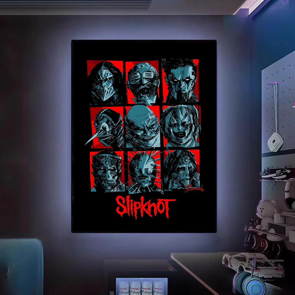 Band S-Slipknot Rock Poster Mo - Musical Instrument Poster 评论和价格