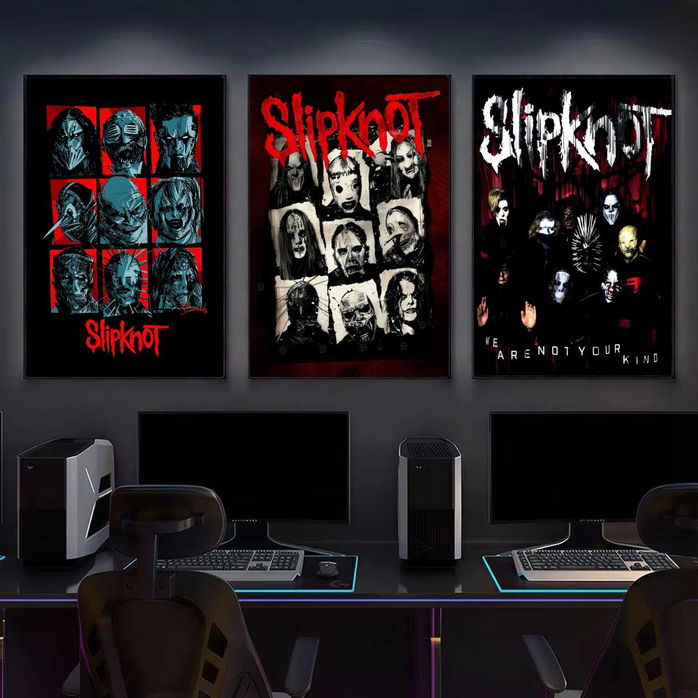 Band S-Slipknot Rock Poster Mo - Musical Instrument Poster 评论和价格