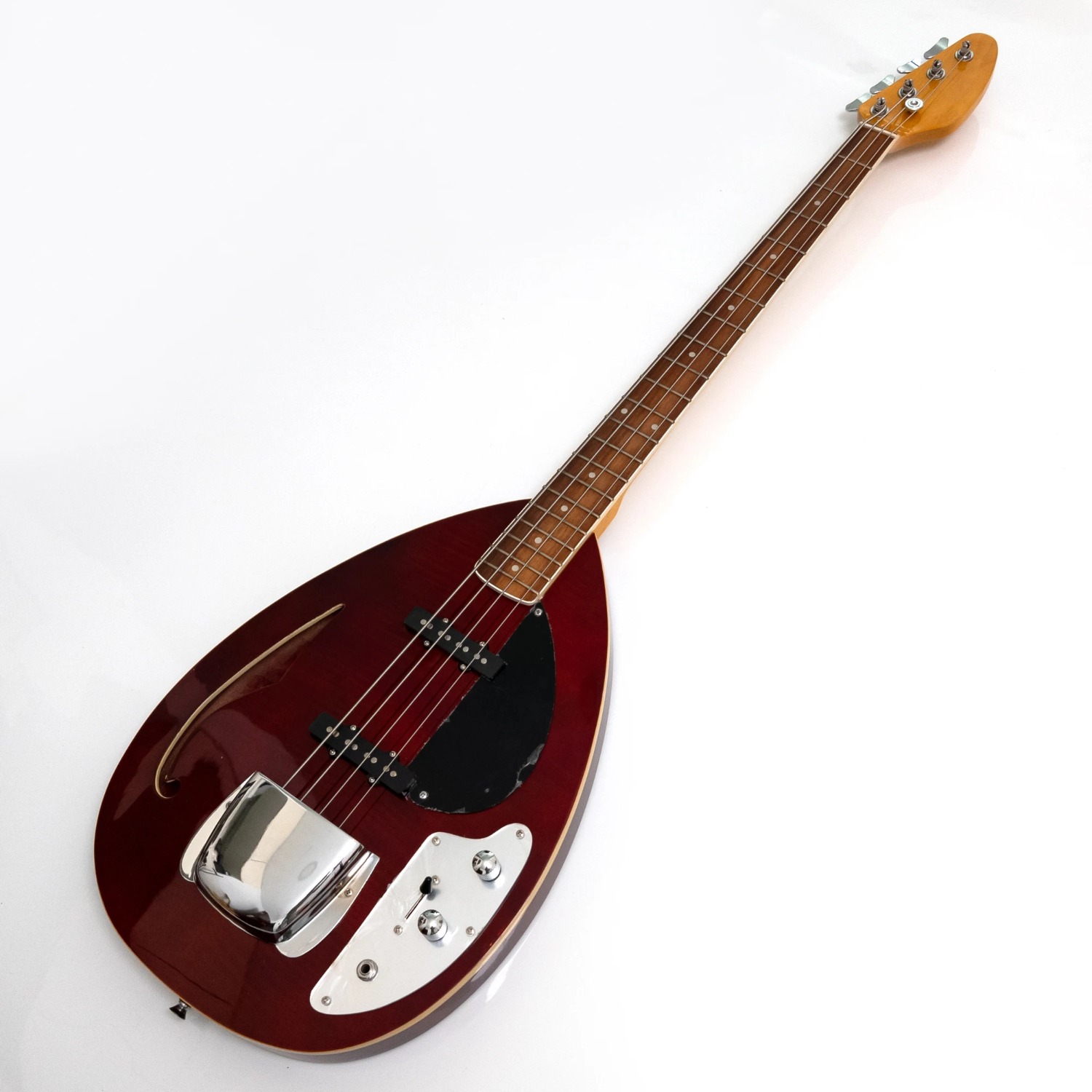 4 Strings Semi Hollow Body Ele - Bass Guitar Fretless 评论和价格
