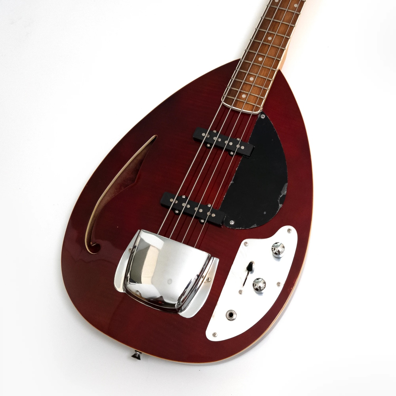 4 Strings Semi Hollow Body Ele - Bass Guitar Fretless 评论和价格