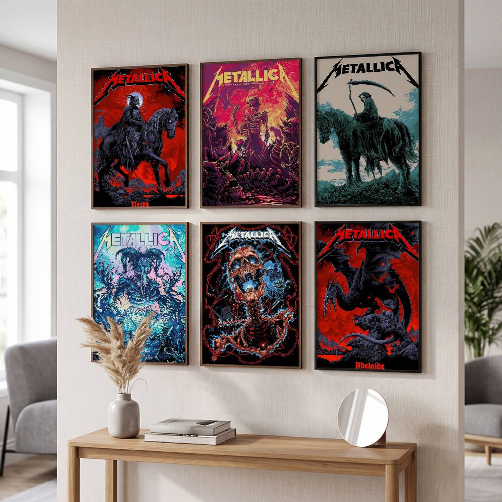 Rock Band M-METALLICA Classic  - Musical Instrument Poster 评论和价格