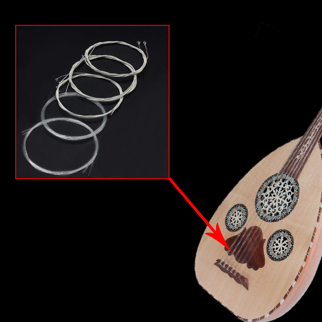 IRIN Oud Strings Turkey Oud Ar - Musical Instrument Oud 评论和价格