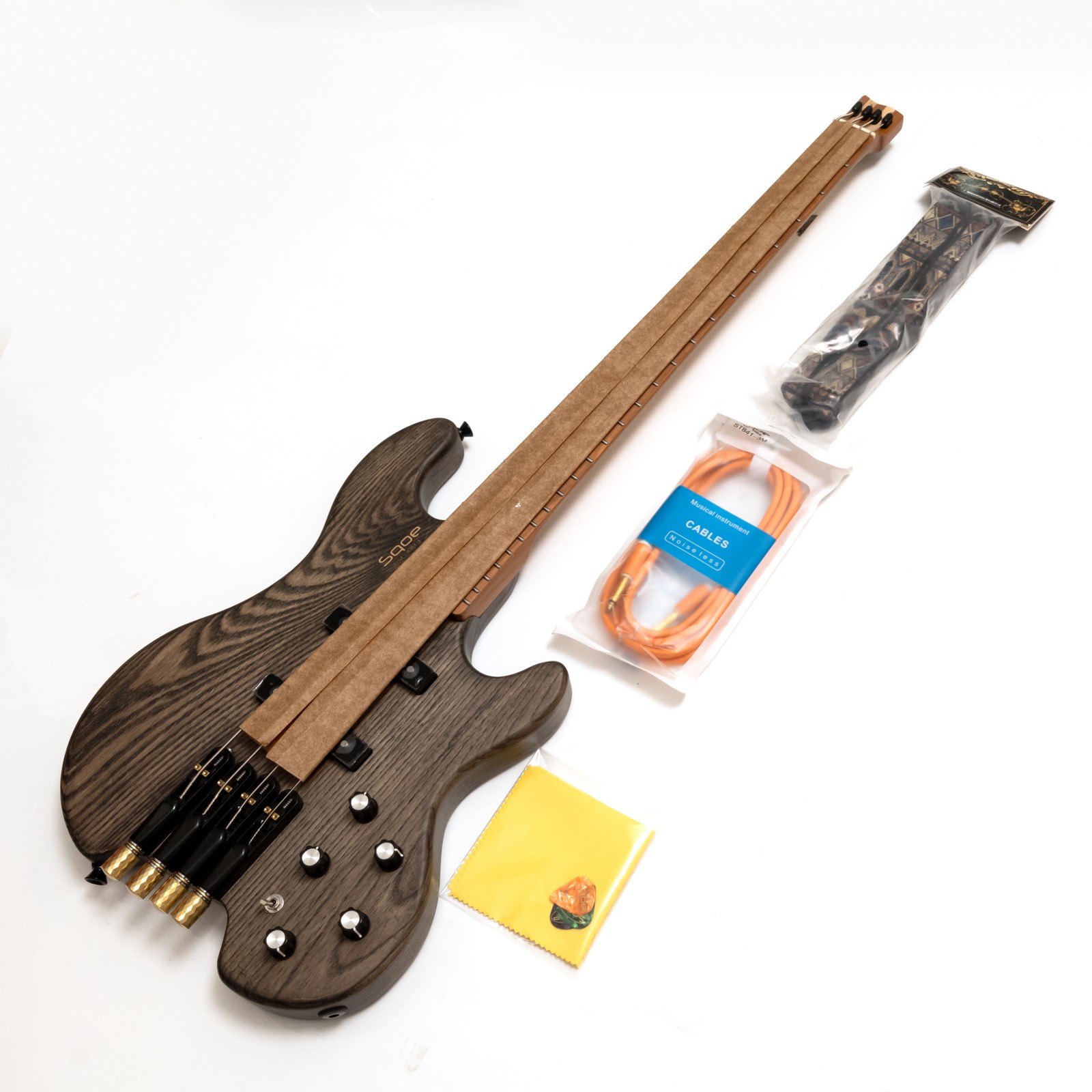 Headless 4 String Bass Guitar  - Bass Guitar Fretless 评论和价格