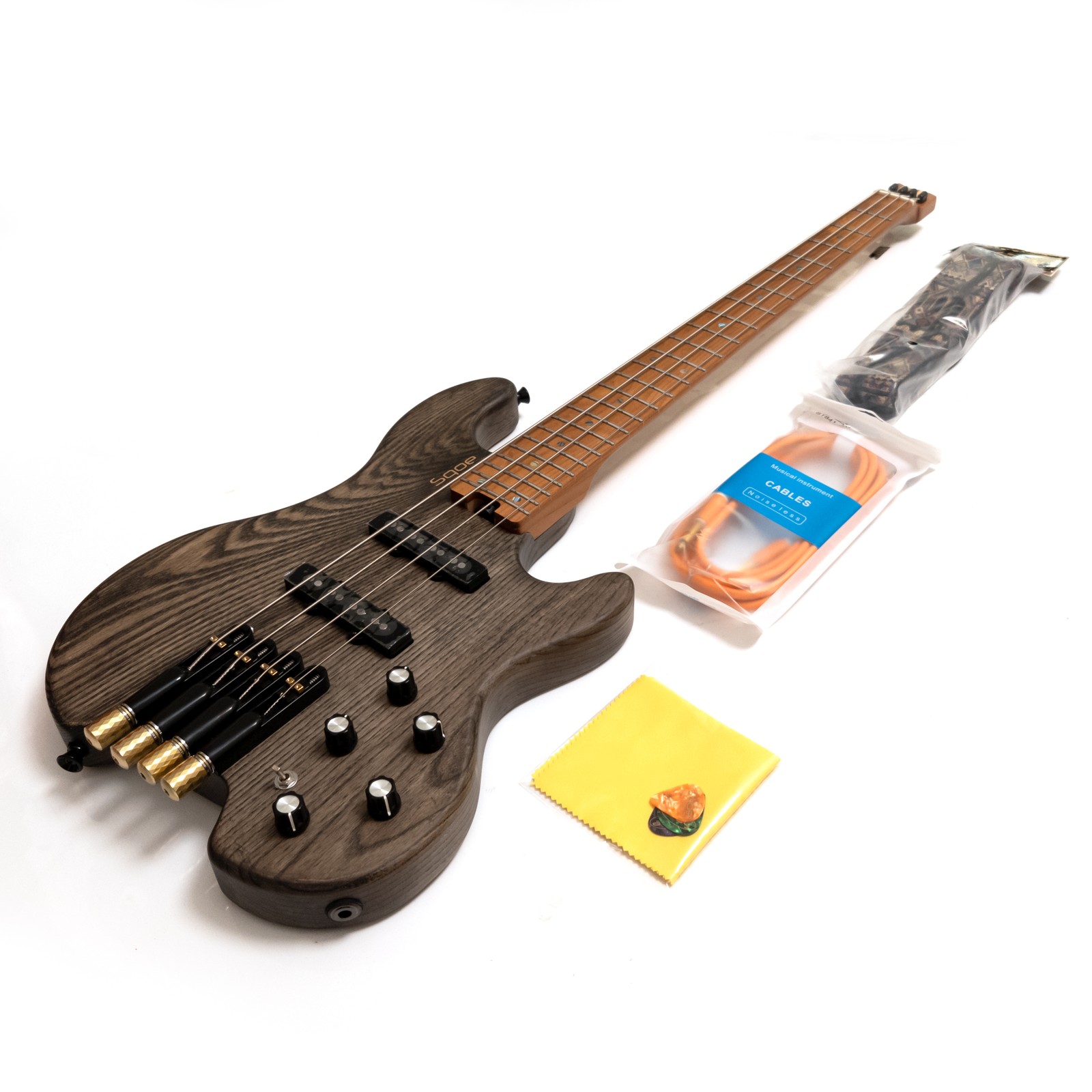 Headless 4 String Bass Guitar  - Bass Guitar Fretless 评论和价格