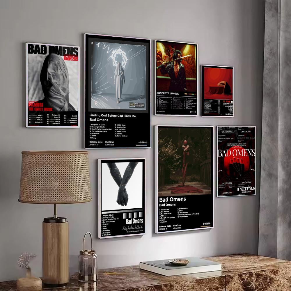 Rock Band Album B-Bad Omens Po - Musical Instrument Poster 评论和价格