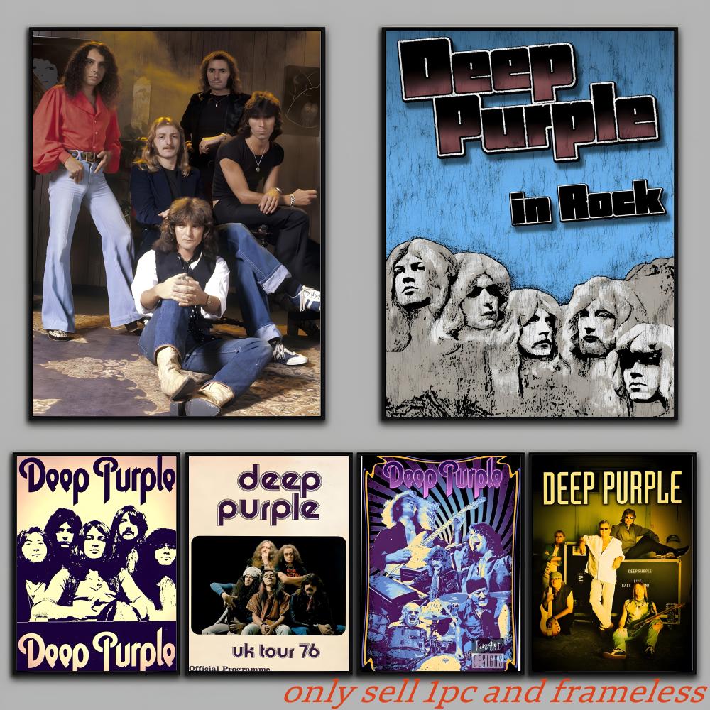 Hard Rock Band Music-Deep Purp - Musical Instrument Poster 评论和价格