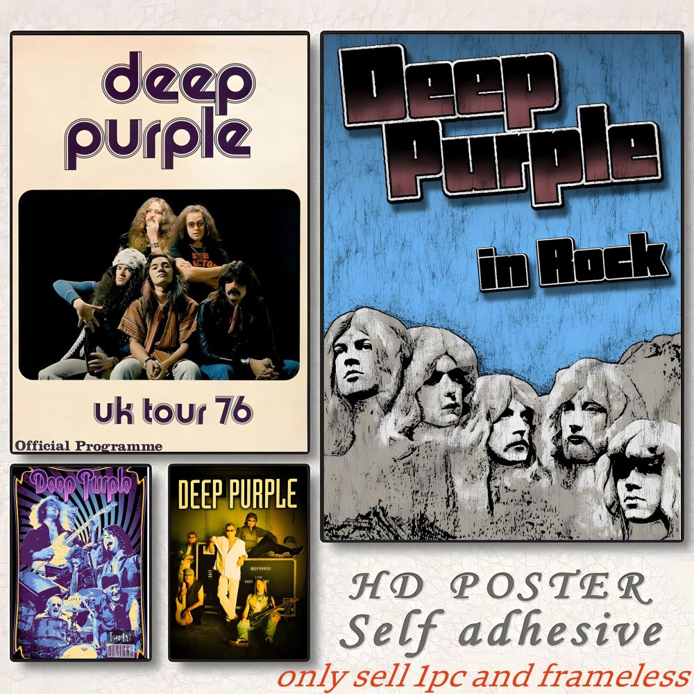Hard Rock Band Music-Deep Purp - Musical Instrument Poster 评论和价格