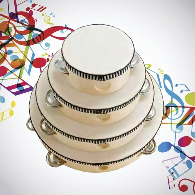 Tambourines with Metal Bells D - Tambourine Hand Drum 评论和价格