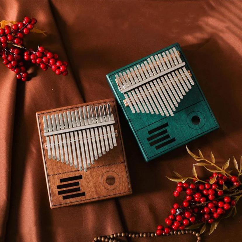 Retro Kalimba 17 Key Thumb Pia - Musical Instrument Box 评论和价格