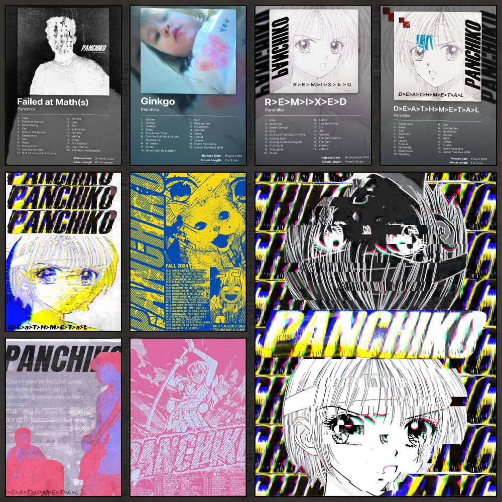 Band Panchiko Indie Rock DEATH - Musical Instrument Poster 评论和价格