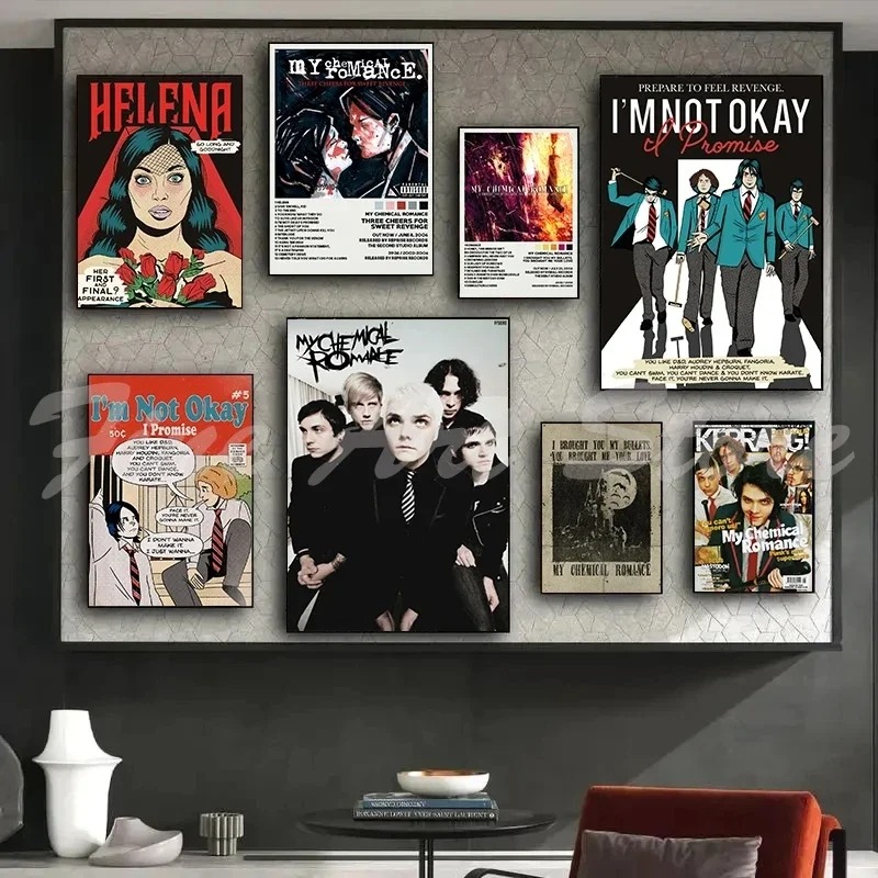Rock Band My Chemical Romance  - Musical Instrument Poster 评论和价格