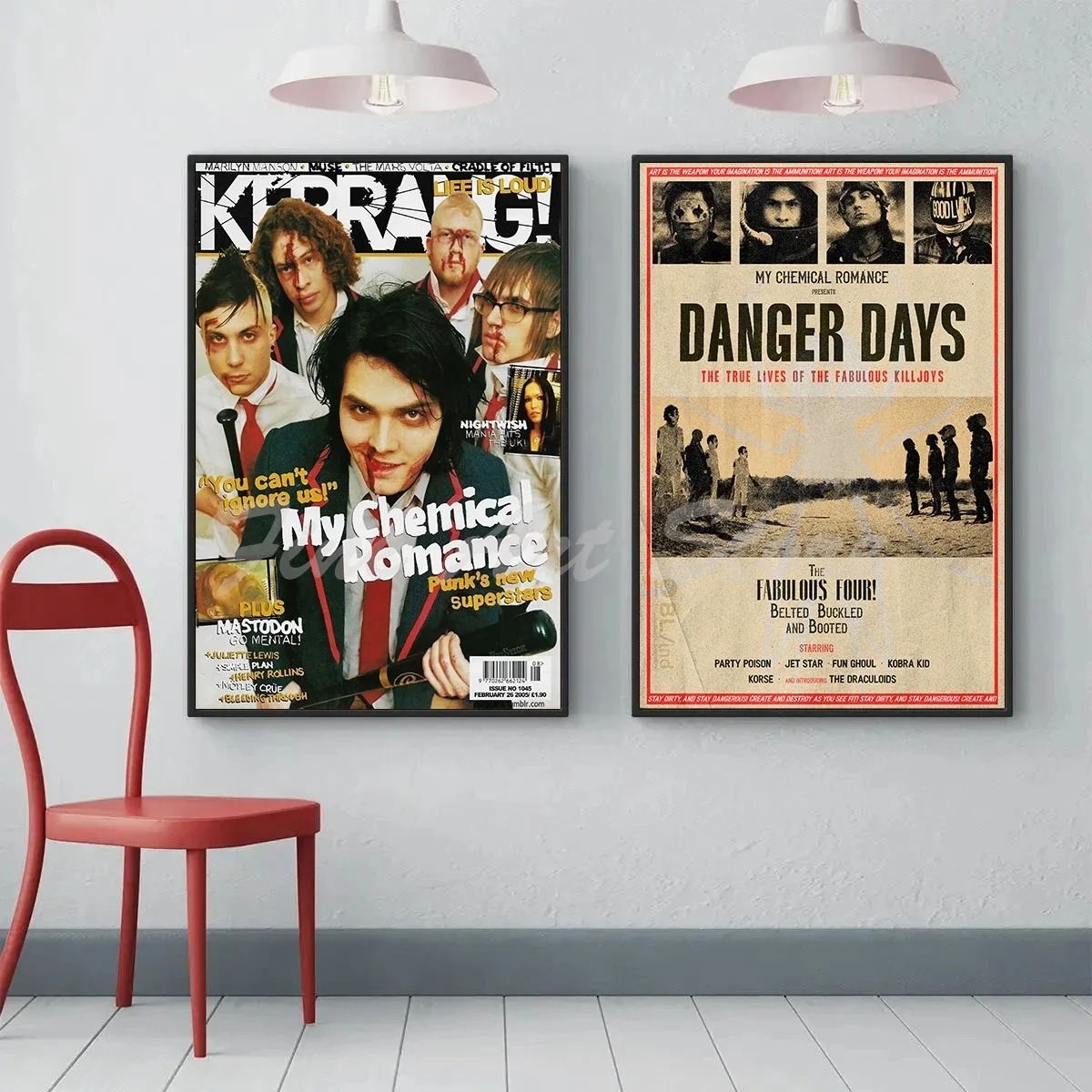 Rock Band My Chemical Romance  - Musical Instrument Poster 评论和价格
