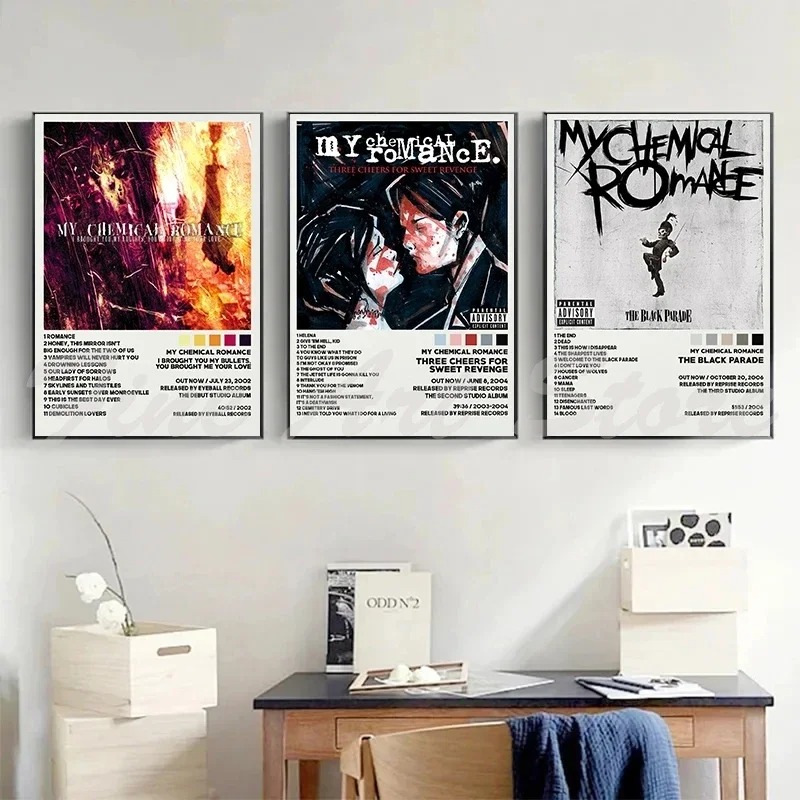 Rock Band My Chemical Romance  - Musical Instrument Poster 评论和价格