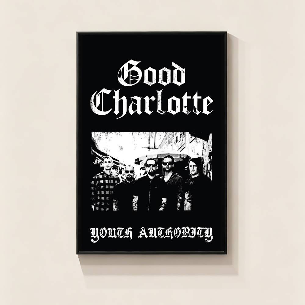 Pop-rock g-Good Charlotte Band - Musical Instrument Poster 评论和价格