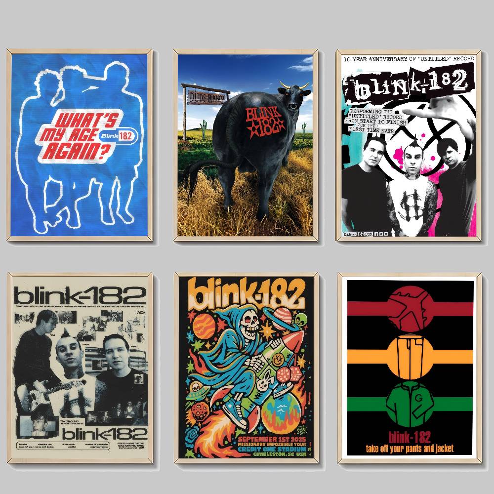 B-Blink 182 Rock Band  Classic - Musical Instrument Poster 评论和价格