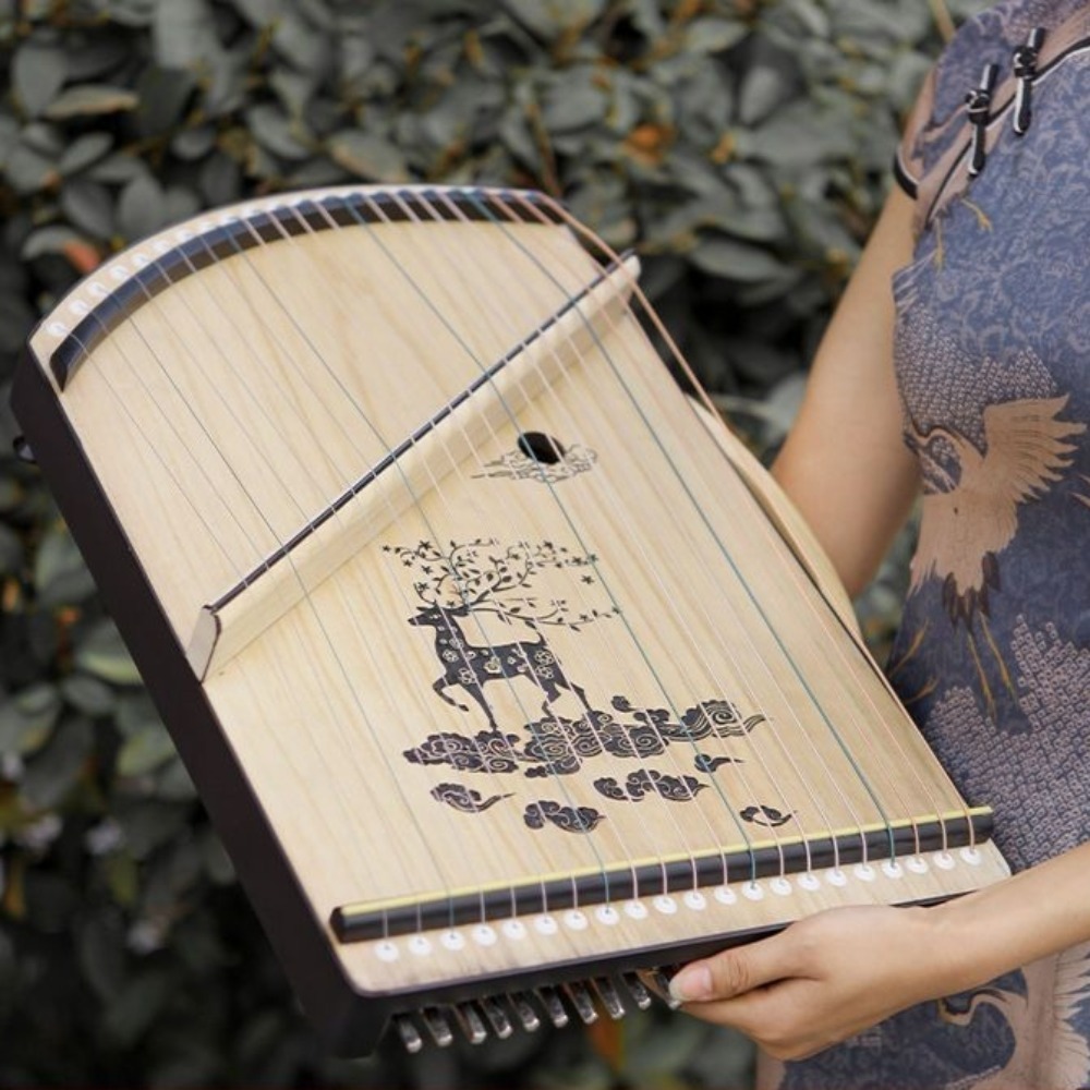 Wooden 21-string Mini Guzheng  - Musical Instrument Oud 评论和价格