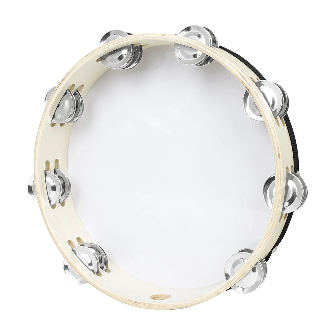 M MBAT 10-Inch Tambourine Wood - Tambourine Hand Drum 评论和价格