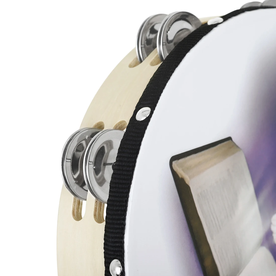M MBAT 10-Inch Tambourine Wood - Tambourine Hand Drum 评论和价格