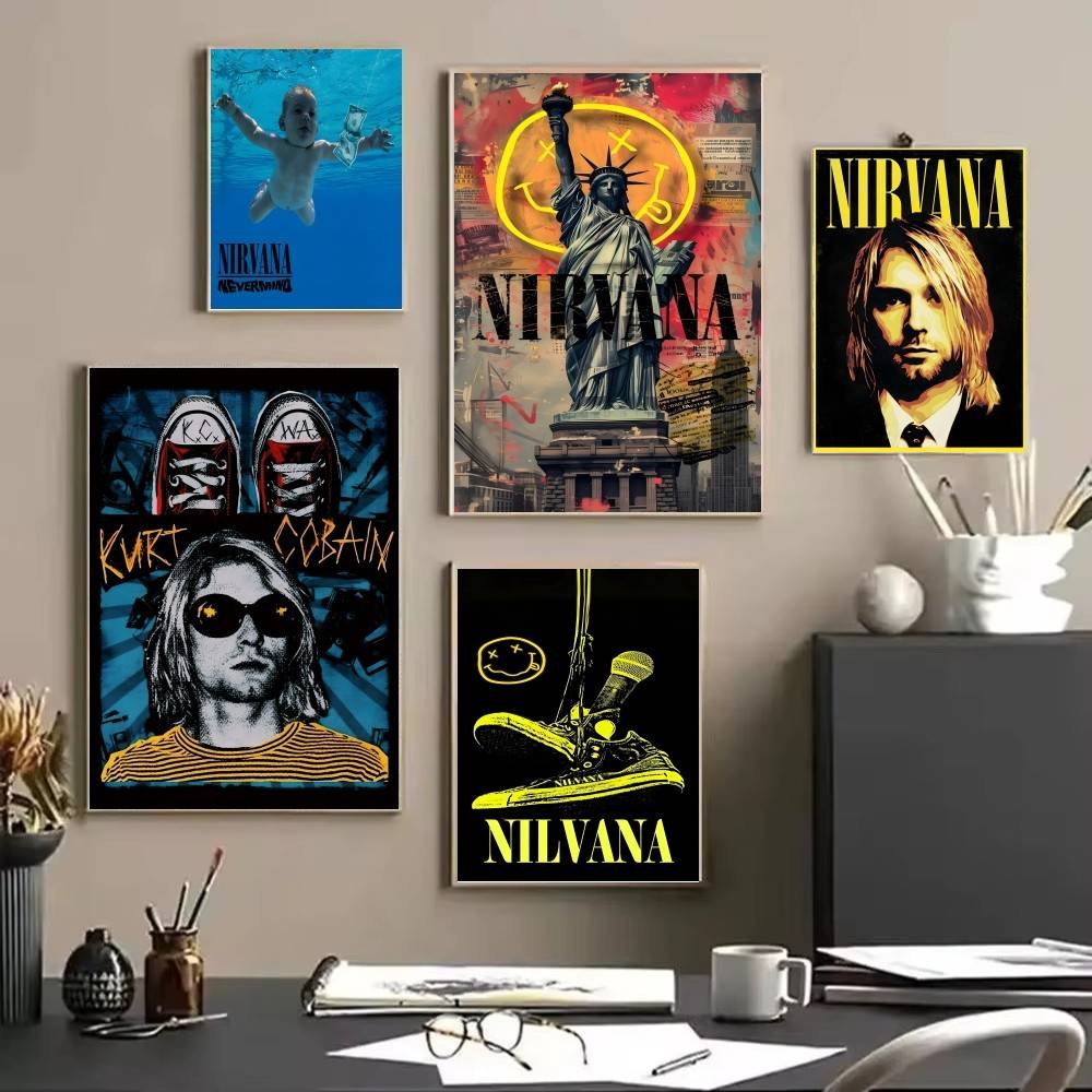 Rock Band A-N-Nirvana Poster A - Musical Instrument Poster 评论和价格