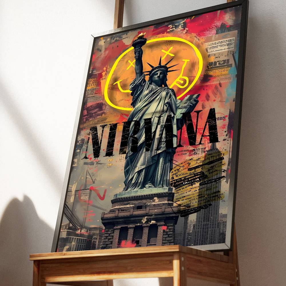 Rock Band A-N-Nirvana Poster A - Musical Instrument Poster 评论和价格