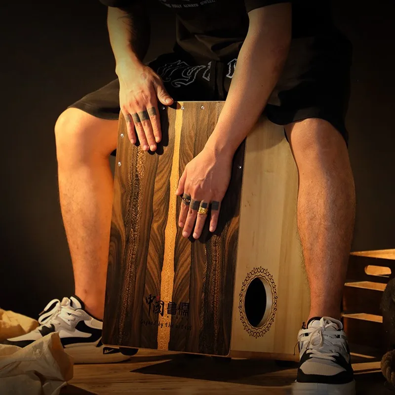 Solid Wood Cajon Box Drum Prof - Musical Instrument All 评论和价格