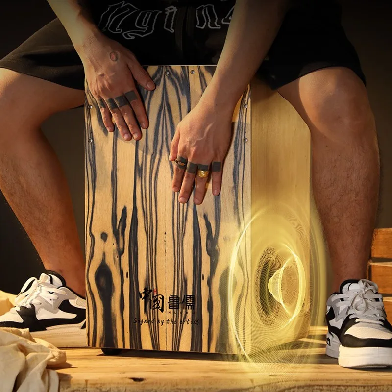 Solid Wood Cajon Box Drum Prof - Musical Instrument All 评论和价格