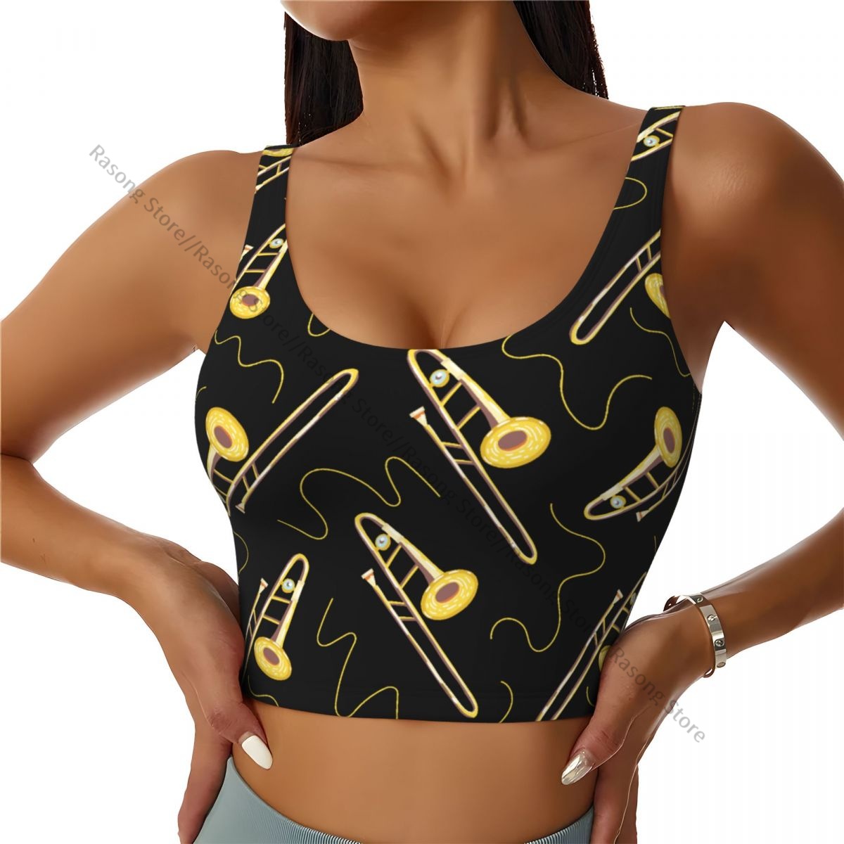 Women Sexy Sports Vest Wind Mu - Musical Instrument All 评论和价格