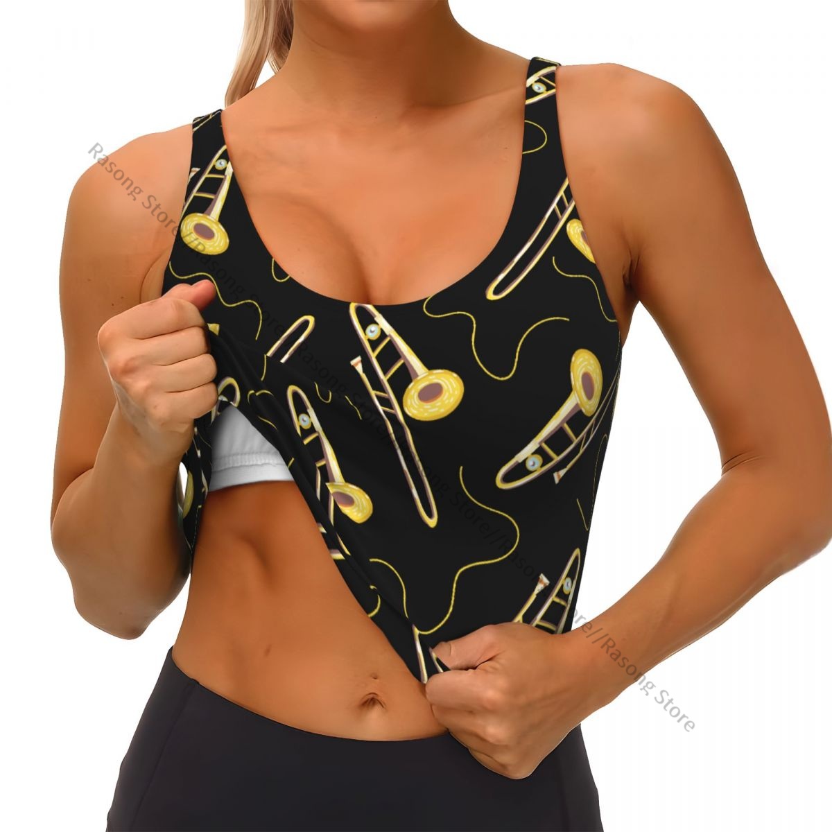 Women Sexy Sports Vest Wind Mu - Musical Instrument All 评论和价格